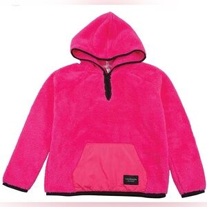 Calvin Klein Kids Bright Pink Fleece Hoodie